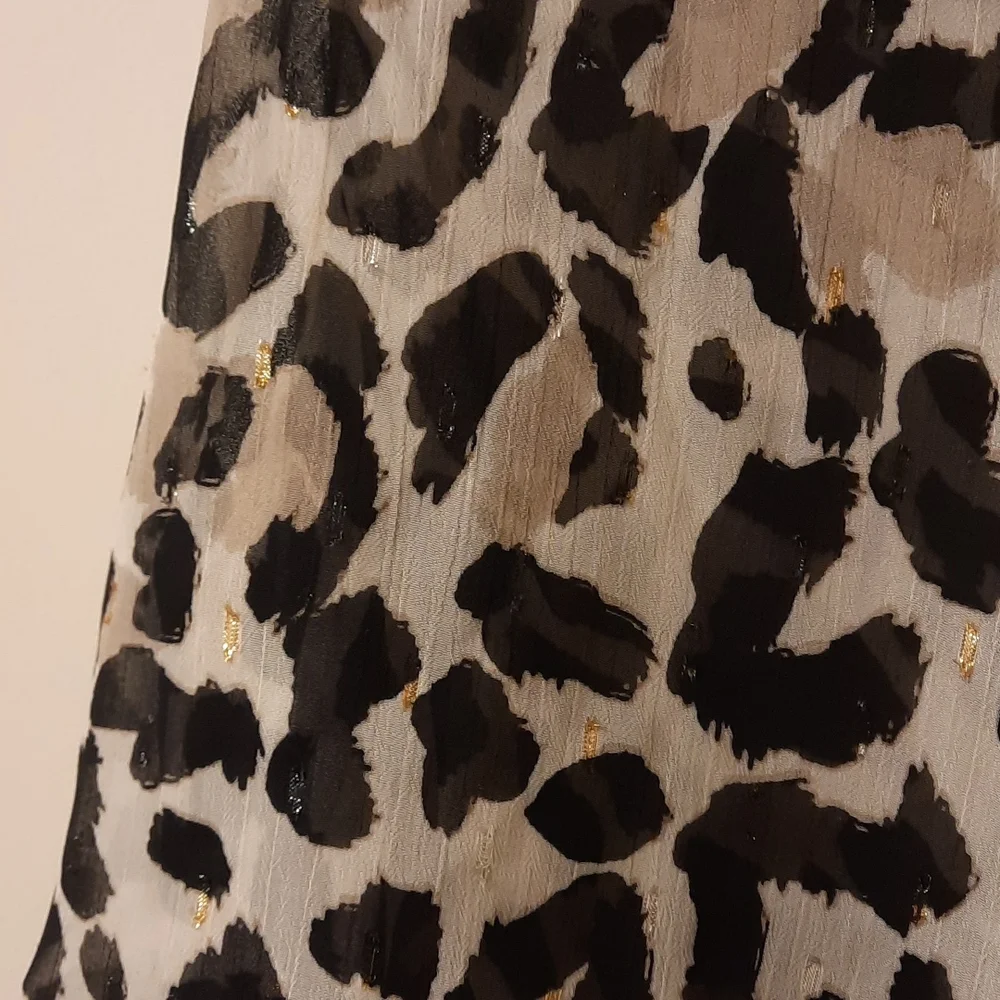 NWT, Eliza J Leopard Print Tiered Chiffon Dress - Picture 11 of 17